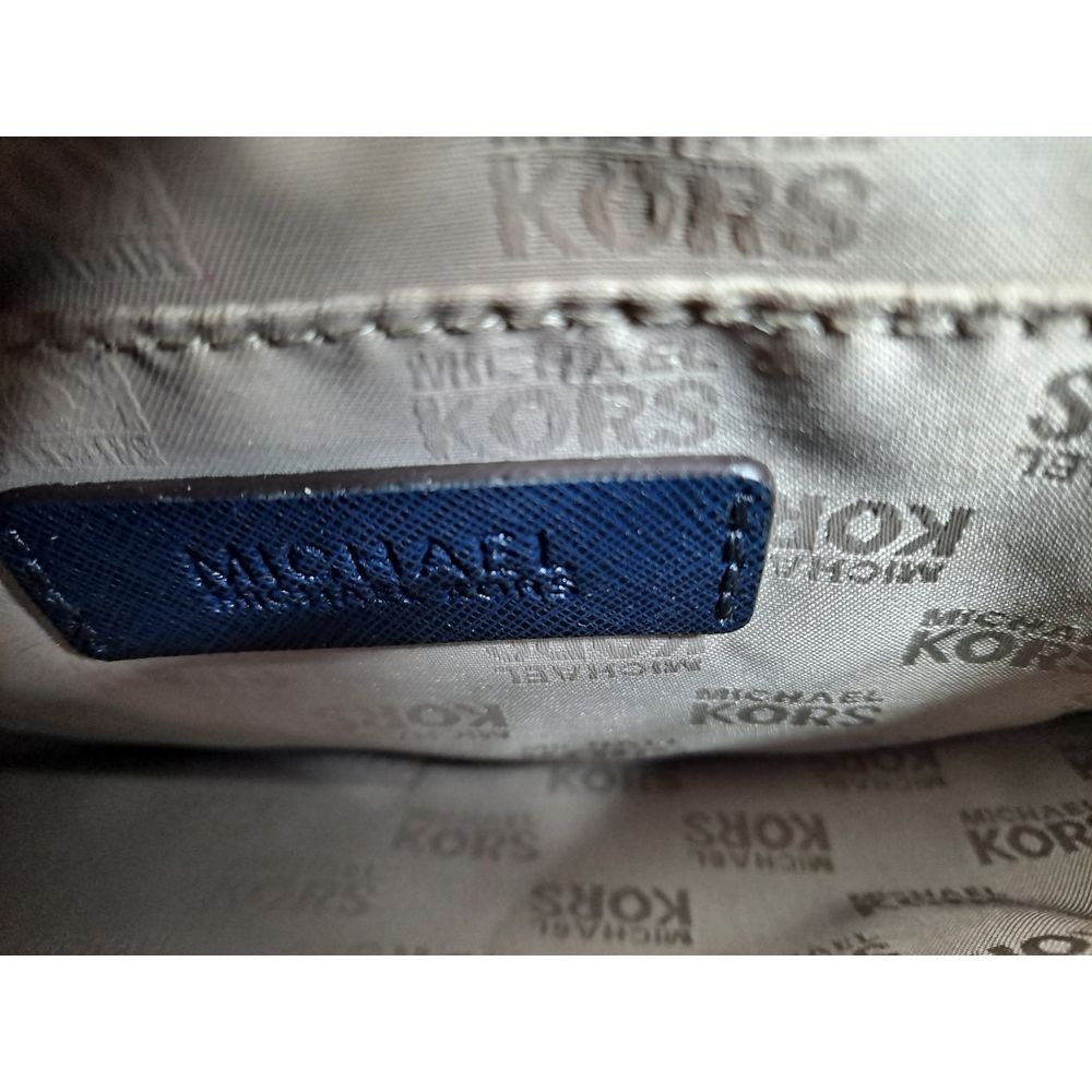 Michael Kors Satchel Top‎ Handle Handbag Navy Blue Designer Purse - Picture 4 of 12